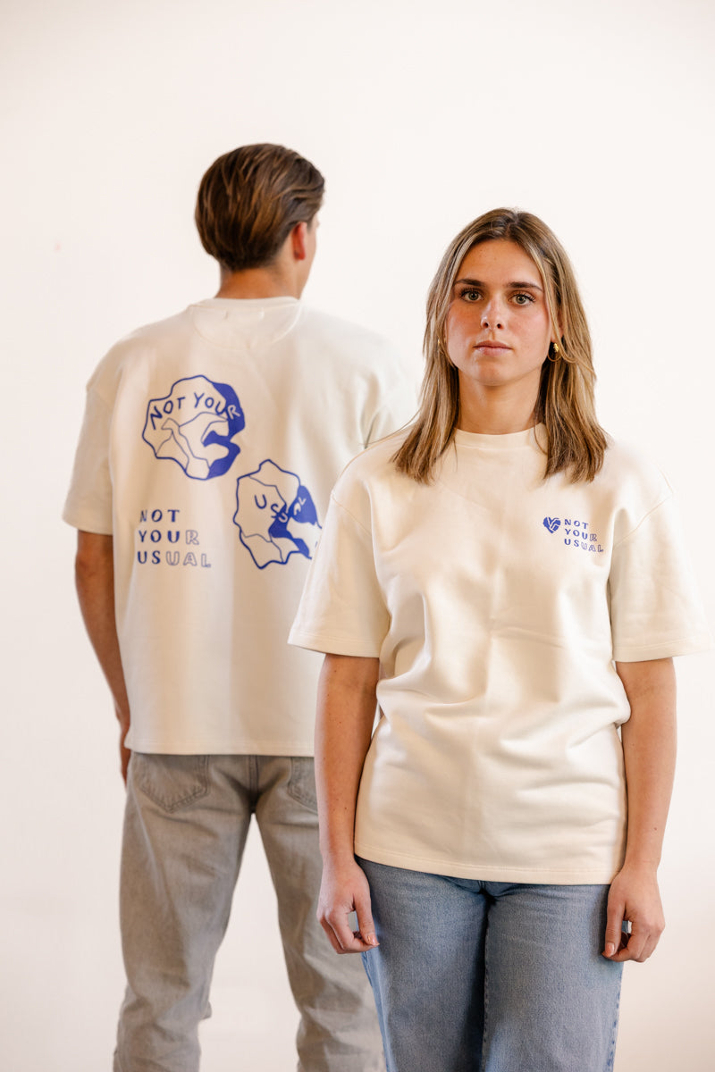 Oversized ecological T-shirt - Ivory