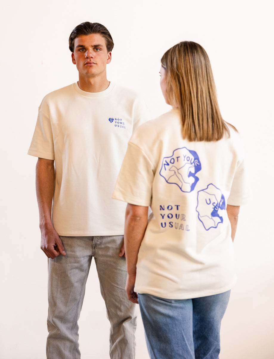 Oversized ecological T-shirt - Ivory